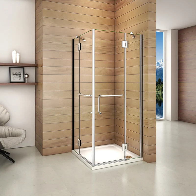 liquidacion Mamparas Cabina de Ducha cristal 8mm Puerta Abatible de Baño