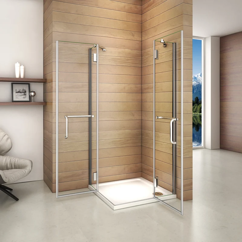 liquidacion Mamparas Cabina de Ducha cristal 8mm Puerta Abatible de Baño