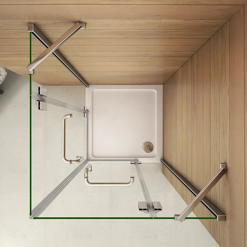 liquidacion Mamparas Cabina de Ducha cristal 8mm Puerta Abatible de Baño