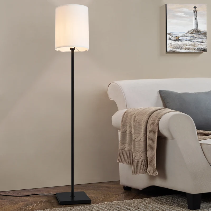 Lámpara de pie Solna 158 cm Blanco [lux.pro]
