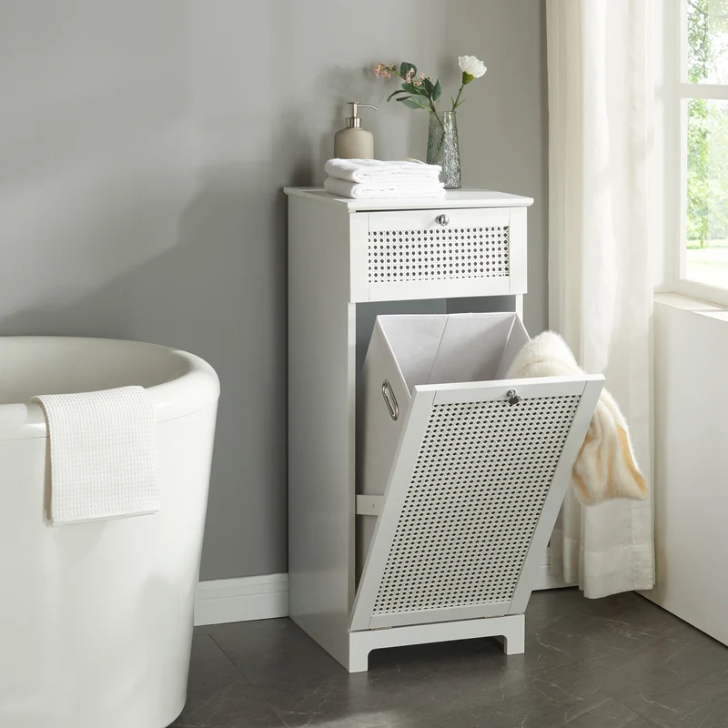 Armario para ropa Karlsøy 90x38x40cm Blanco [en.casa]