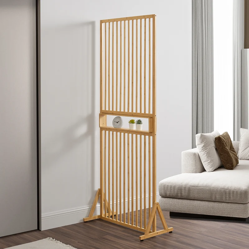 Separador de ambientes Fron 197x75,5x40 cm Bambú [en.casa]