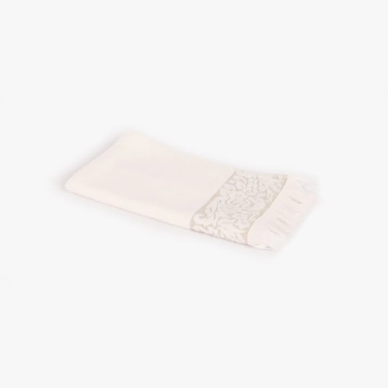 Toalha de Banho Algodão Jacquard com Barra Floral MURANO
