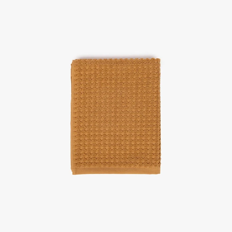 Toalha de Banho de Rosto Algodão Favos Amarelo ESNA
