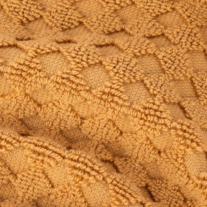 Toalha de Banho de Rosto Algodão Favos Amarelo ESNA