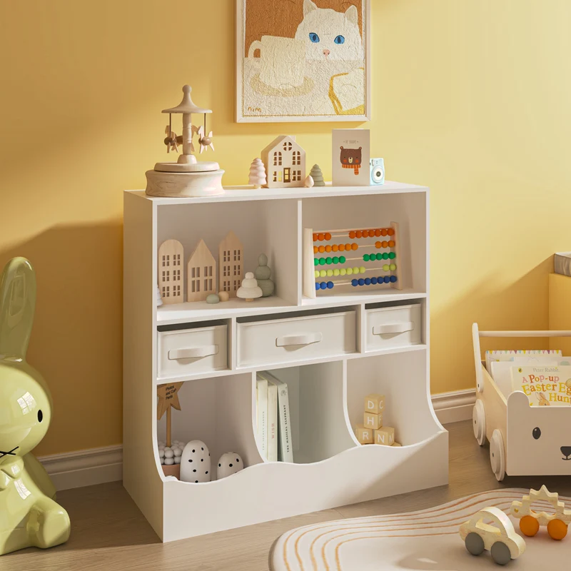 Estantería para niños Vastesa 75x80x40 cm Blanco [en.casa]