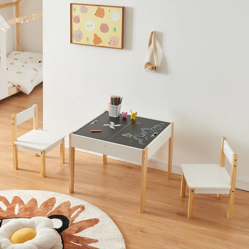 Conjunto de asientos infantiles Smedjebacken con mesa [en.casa]