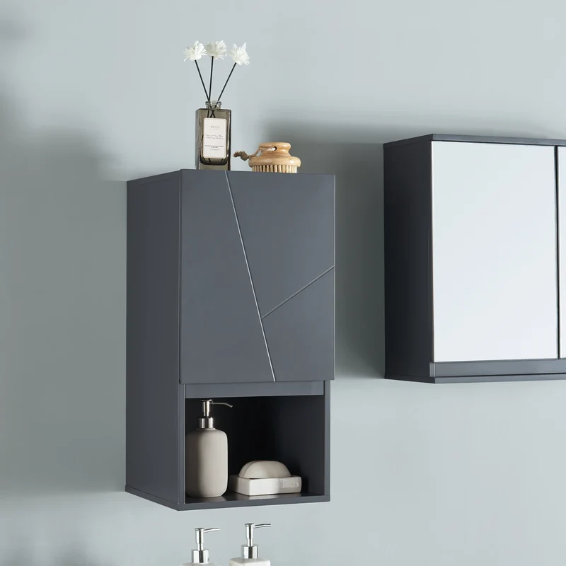 Armario colgante Overath 30x30x60 cm Gris [en.casa]