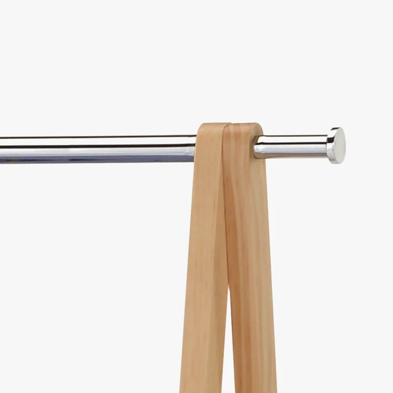 Charriot em Pinho com Duas Prateleiras 79x45x155 OLIMPO