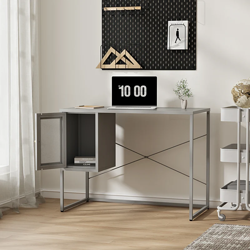 Escritorio Sund Acero 75x100x50 cm Gris [en.casa]