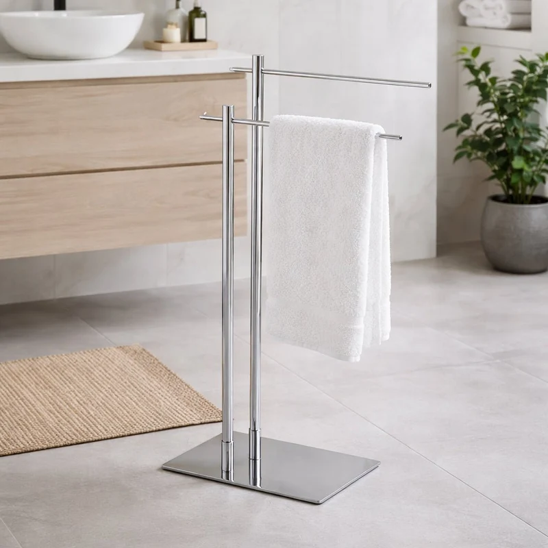 Toalheiro Duplo Cromado SILVER