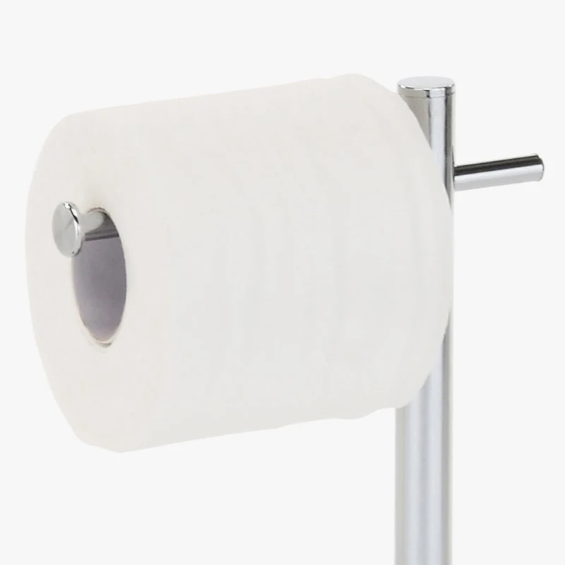 Suporte de Rolo de Papel e Escova WC Cromado SILVER