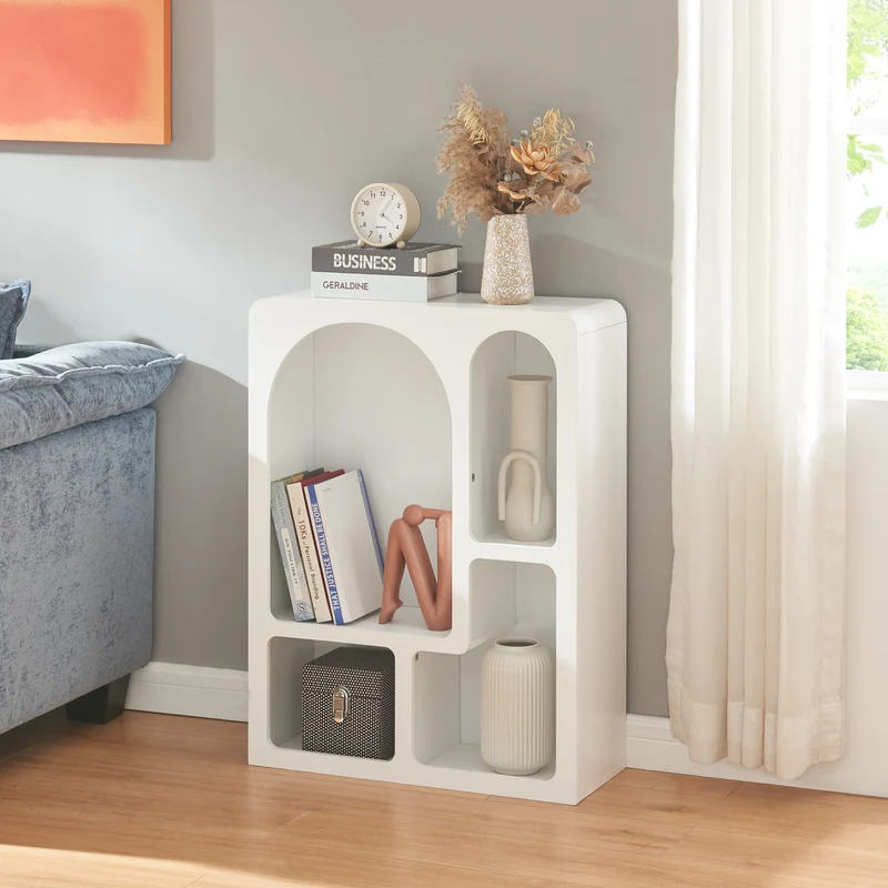 Estantería Vågå 80x60x24 cm Blanco [en.casa]