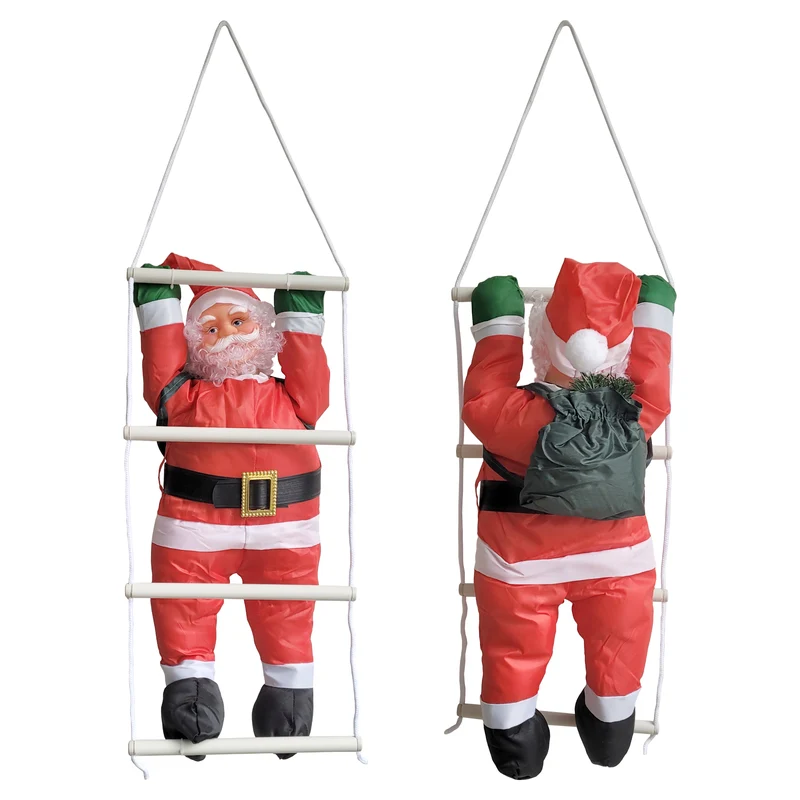 Papá Noel en escalera 60 cm [lux.pro]