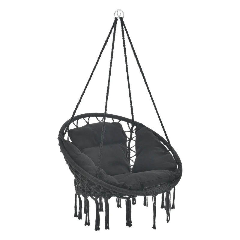 Silla colgante Kailua Máx. 150 kg Interior Exterior con cojín casa.pro