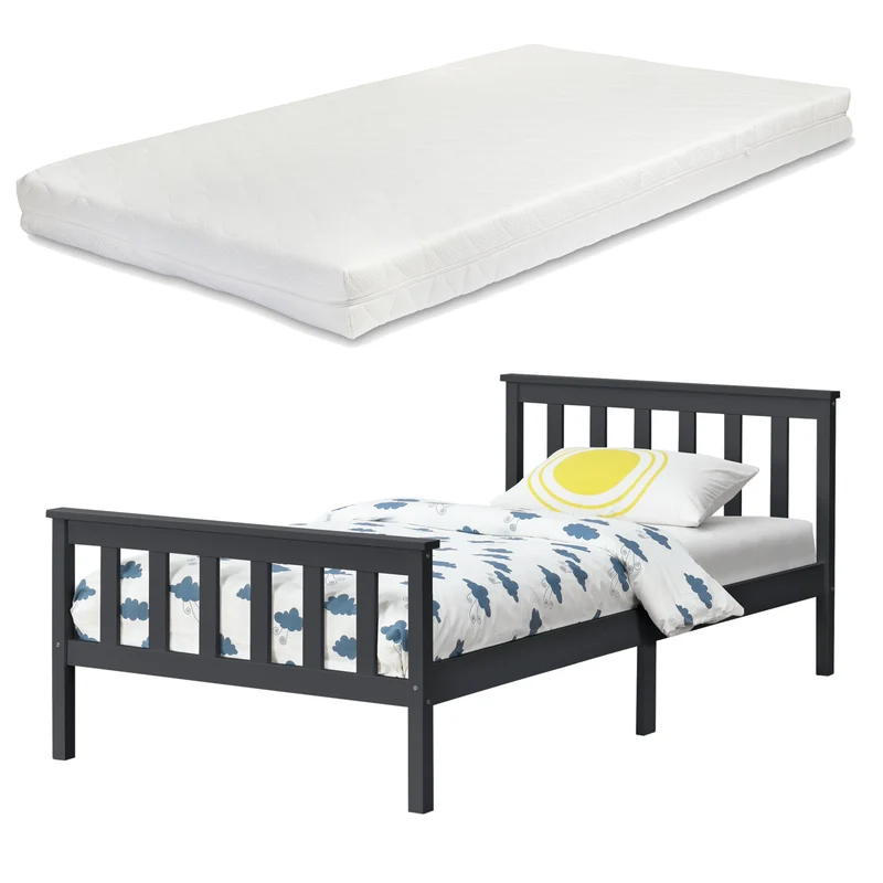Cama de madera con colchón de espuma fría en varios colores y tamaños en.casa