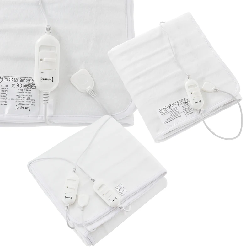 Manta eléctrica 230V 50Hz Blanca [casa.pro]