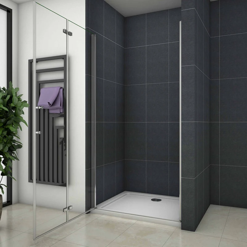 Mampara ducha Pantalla baño plegable puerta de Aica diferentes tamaños
