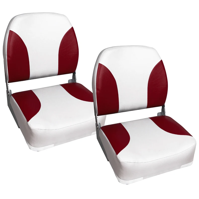 Asiento de barco Riccione juego de 2 de cuero sintético plegable en varios colores pro.tec