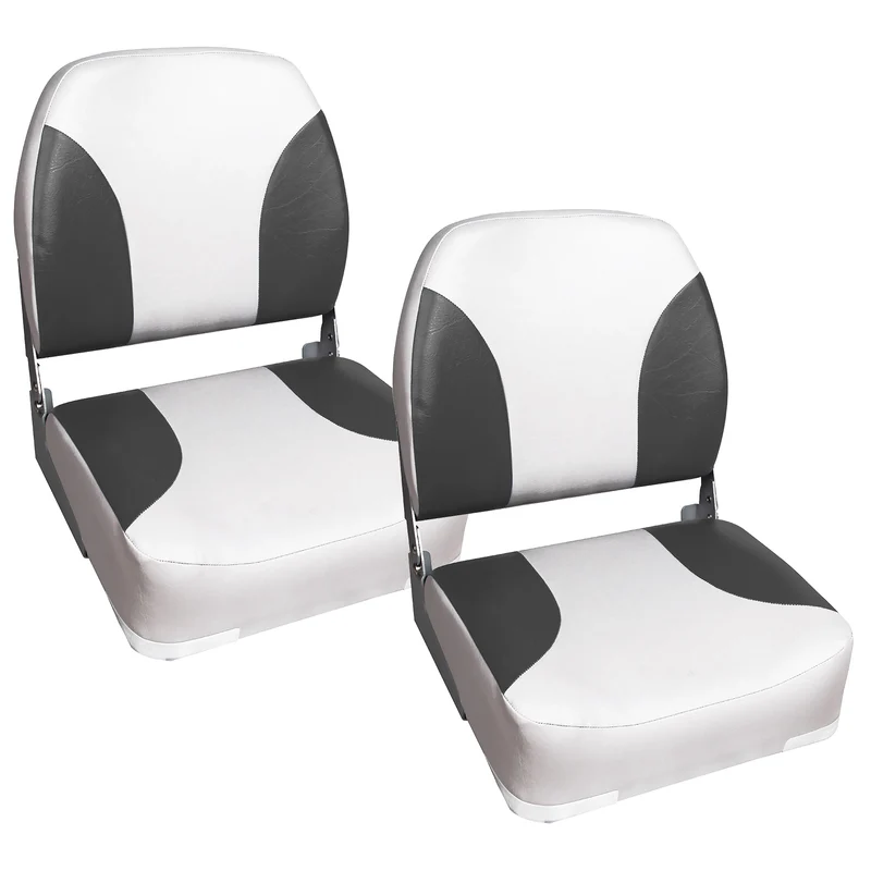 Asiento de barco Riccione juego de 2 de cuero sintético plegable en varios colores pro.tec