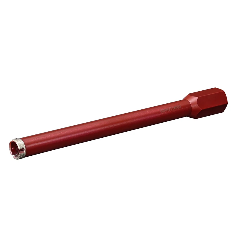 Corona de perforación de diamante en varios tamaños húmedo/seco rojo in.tec