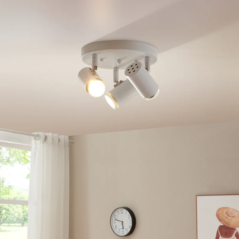 Lámpara de techo Bathgate 3 x GU10 Blanco [lux.pro]