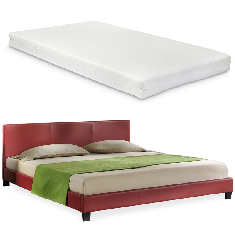 Cama de cuero sintético con colchón Funda de cuero sintético Corium