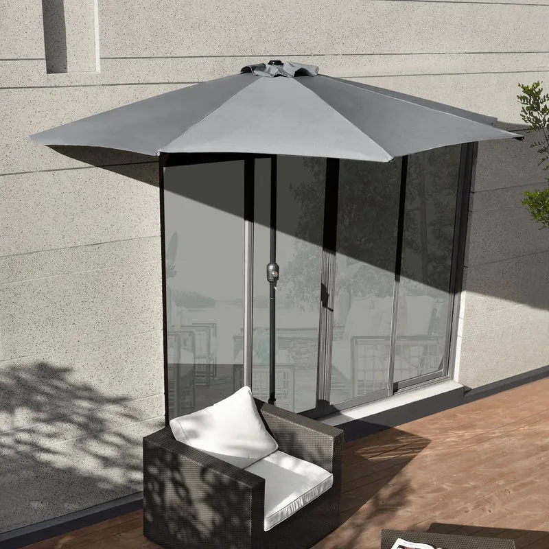 Parasol semicircular Eger Ø300 en varios colores [casa.pro]