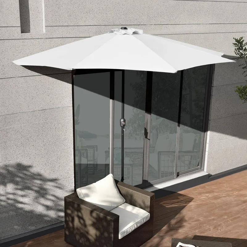Parasol semicircular Eger Ø300 en varios colores [casa.pro]