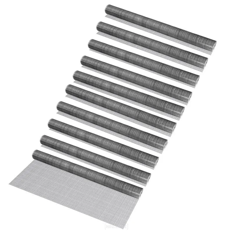Valla de malla metálica 1x5 m/rollo Acero galvanizado Gris pro.tec