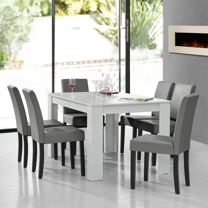 Mesa de diseño de roble precioso