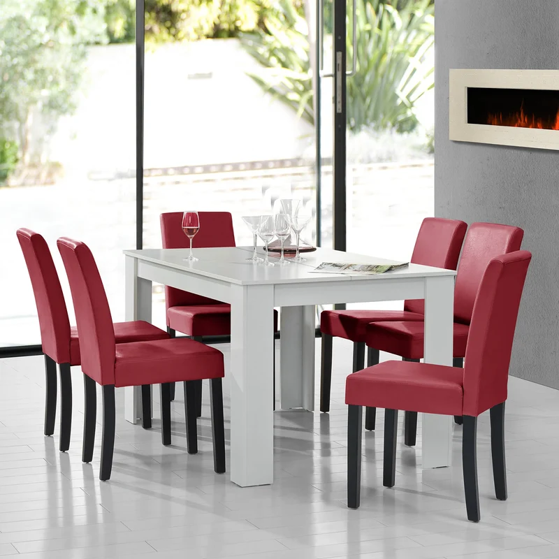 Mesa de diseño de roble precioso