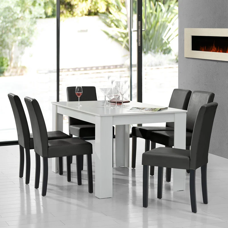 Mesa de diseño de roble precioso