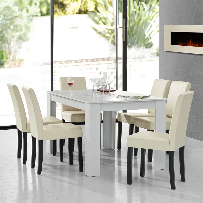 Mesa de diseño de roble precioso