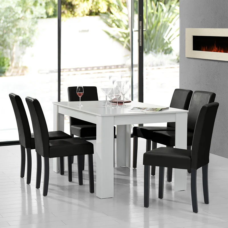 Mesa de diseño de roble precioso