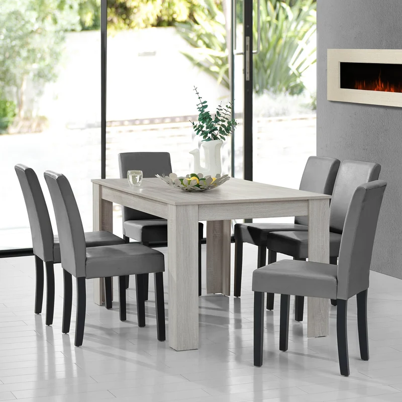 Mesa de diseño de roble precioso