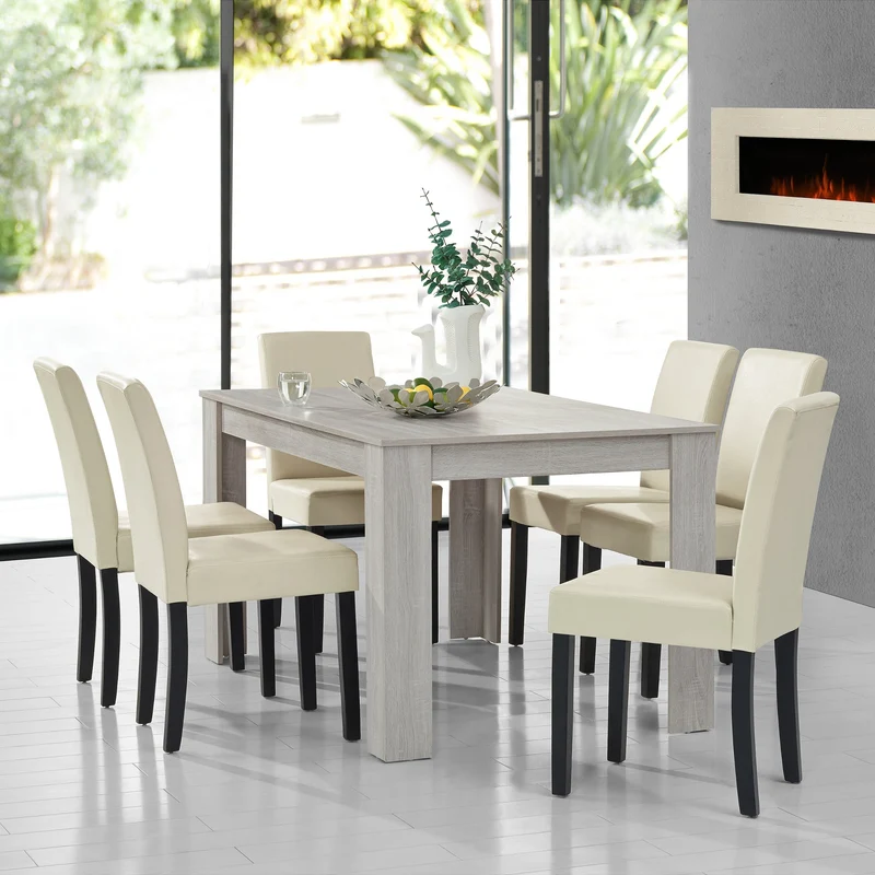 Mesa de diseño de roble precioso