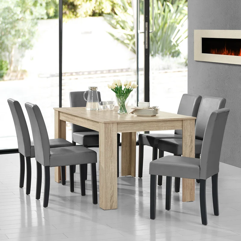 Mesa de diseño de roble precioso