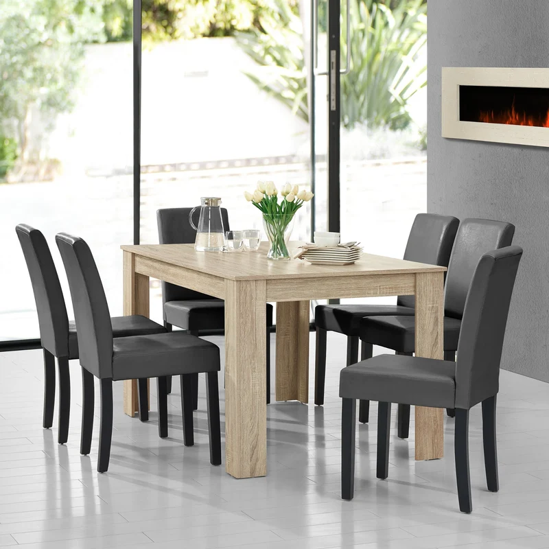 Mesa de diseño de roble precioso