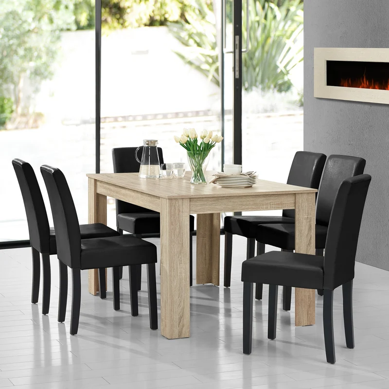 Mesa de diseño de roble precioso