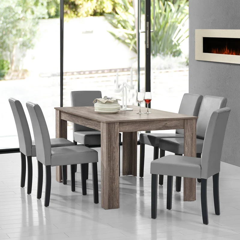 Mesa de diseño de roble precioso