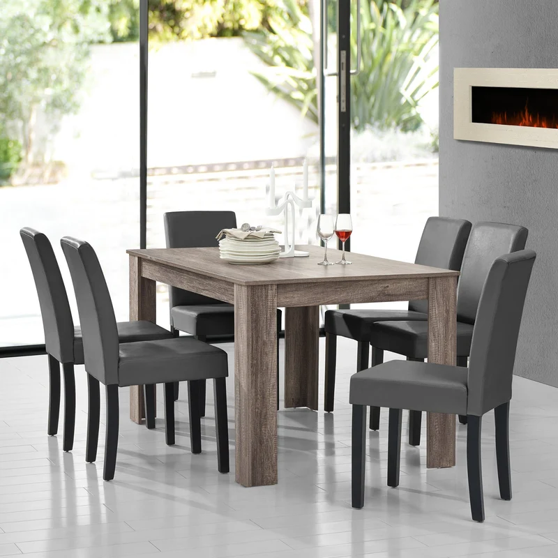 Mesa de diseño de roble precioso