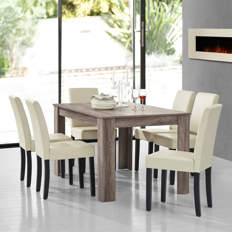 Mesa de diseño de roble precioso