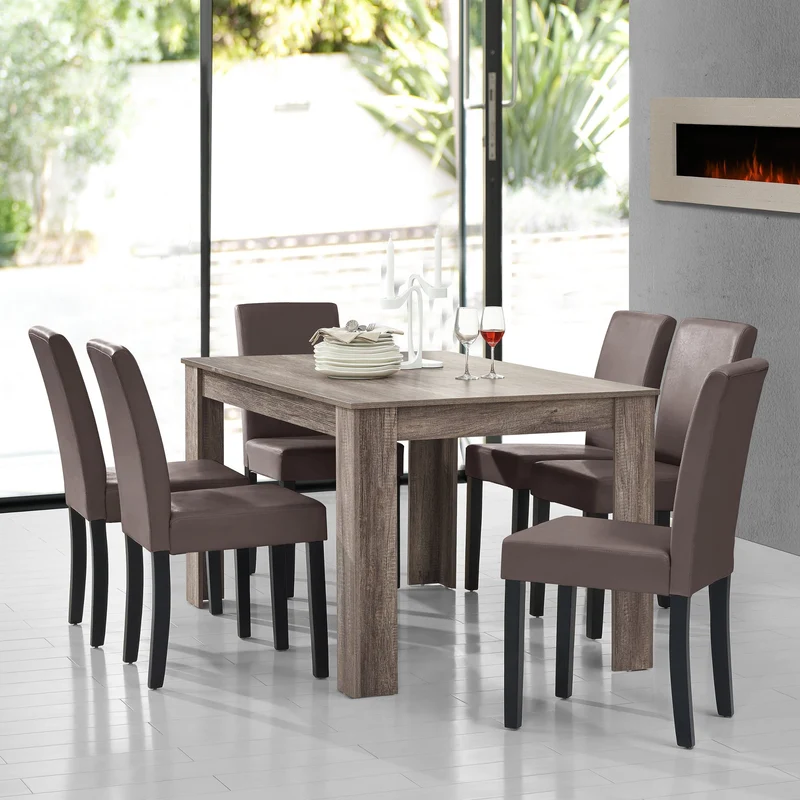 Mesa de diseño de roble precioso