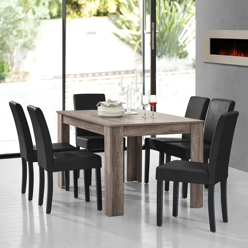 Mesa de diseño de roble precioso