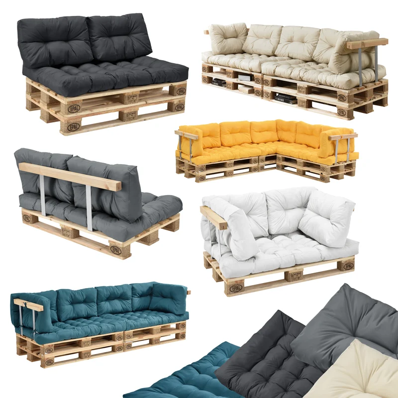 Cojines para paletas Comfy en varios colores en.casa