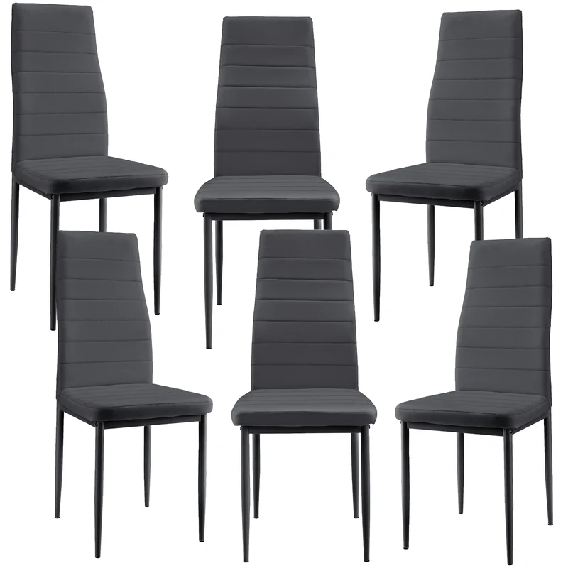 Silla de comedor juego de 6 para sala de estar y comedor en.casa