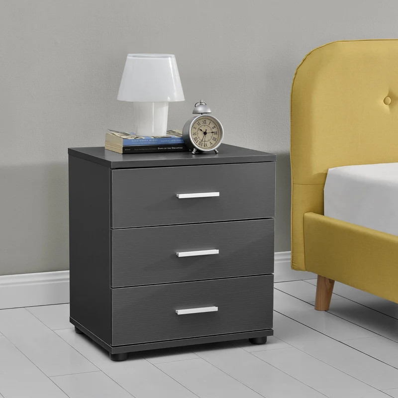 Mesita de noche con cajón en varios tamaños y colores en.casa