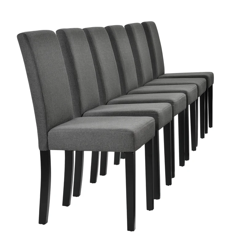 Conjunto de sillas de comedor Hamburgo textil [en.casa]