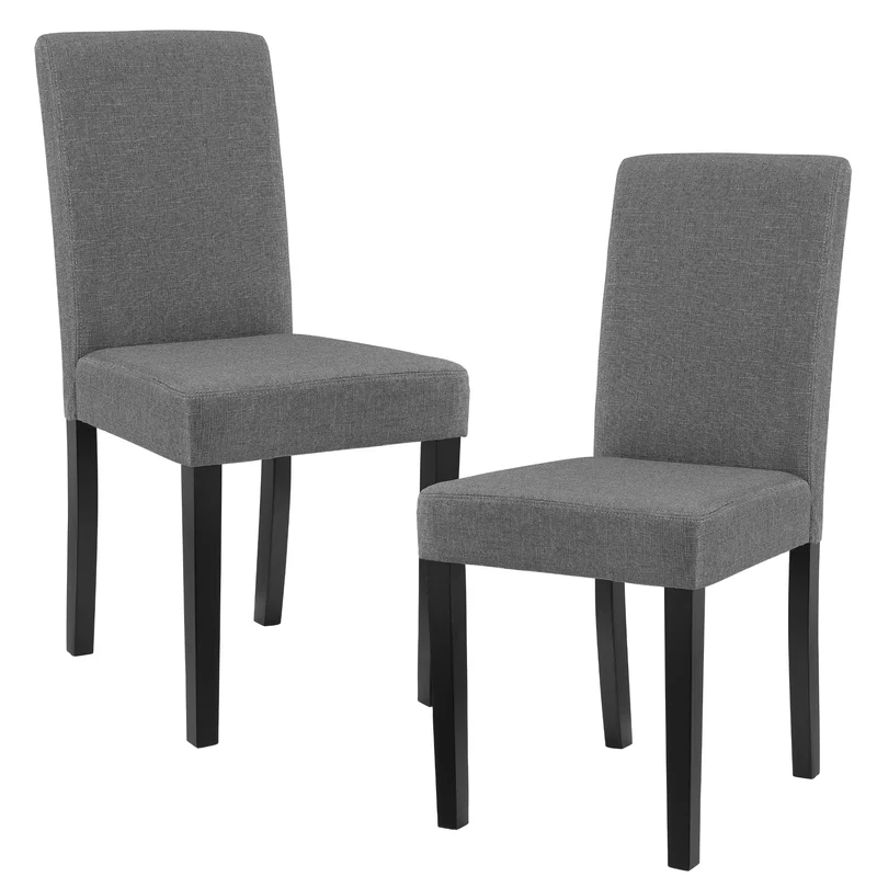 Conjunto de sillas de comedor Hamburgo textil [en.casa]